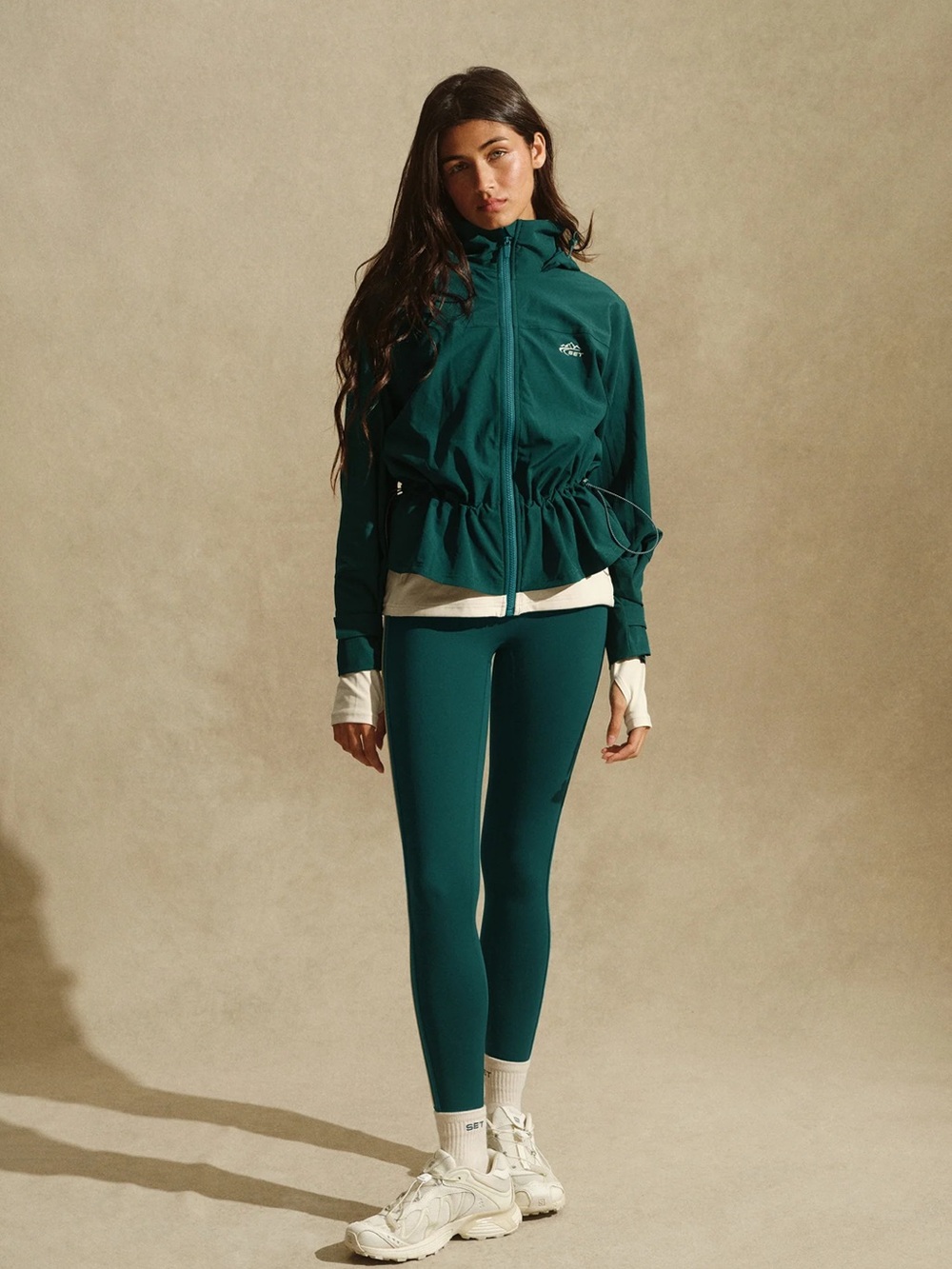 Set Active Duet Cinched Windbreaker